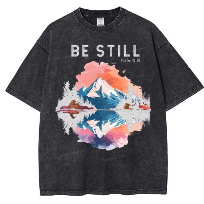 Be Still Snowflake Vintage Washed T-Shirt