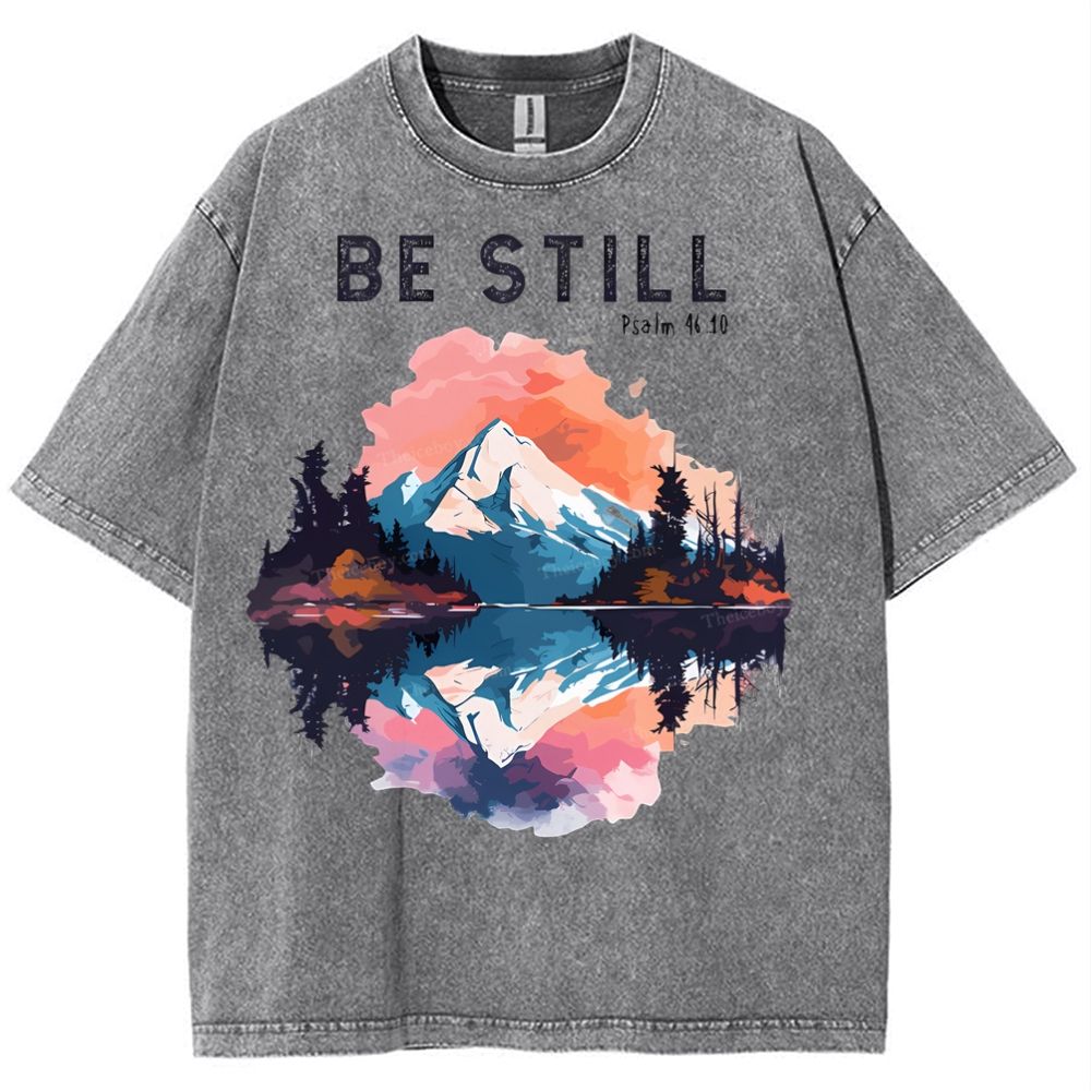 Be Still Snowflake Vintage Washed T-Shirt