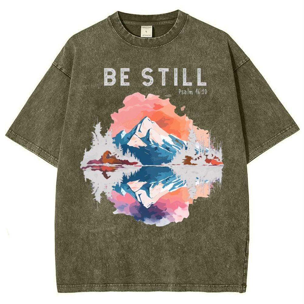 Be Still Snowflake Vintage Washed T-Shirt
