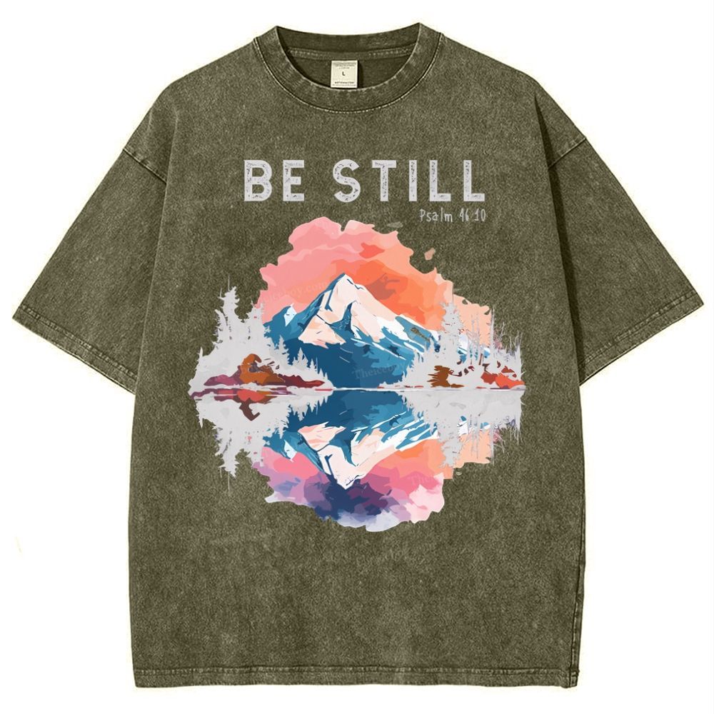 Be Still Snowflake Vintage Washed T-Shirt