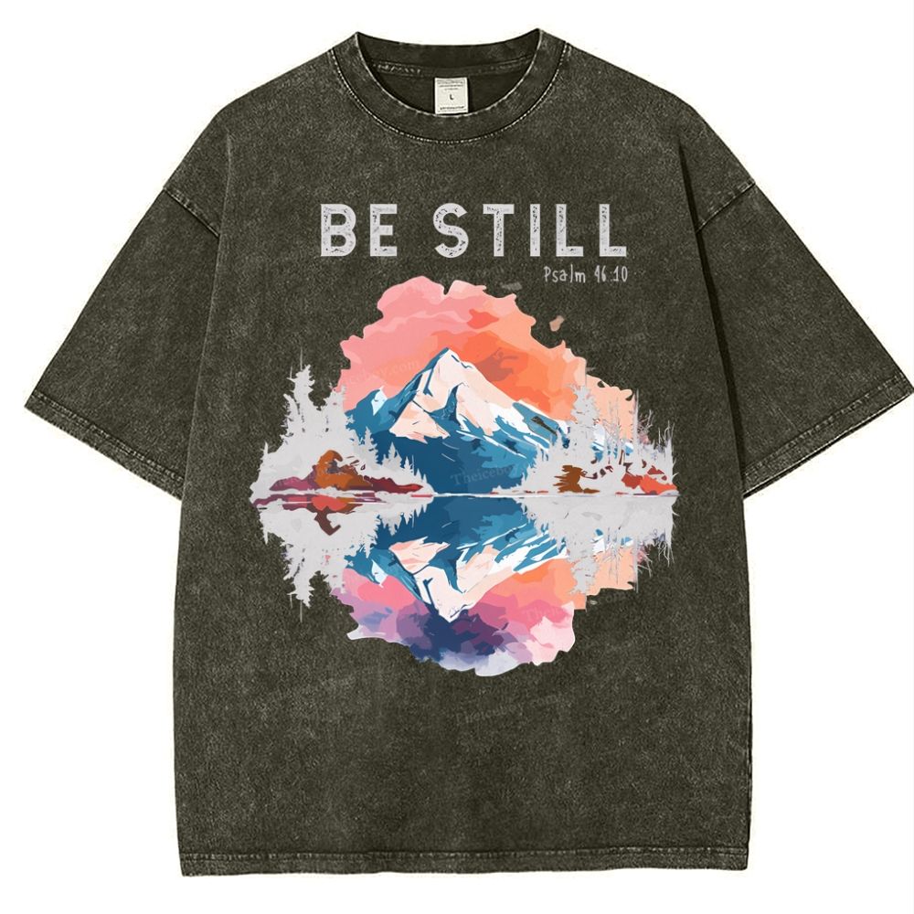 Be Still Snowflake Vintage Washed T-Shirt