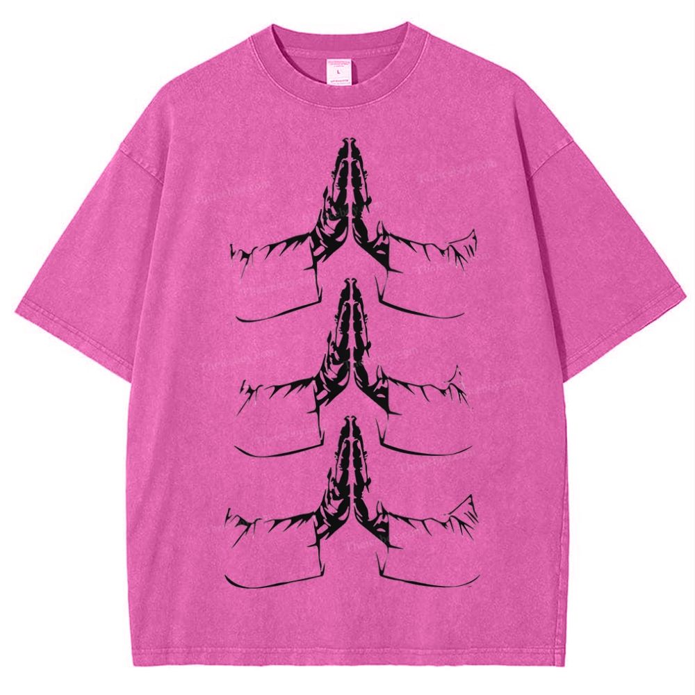 Pray Snowflake Vintage Washed T-Shirt