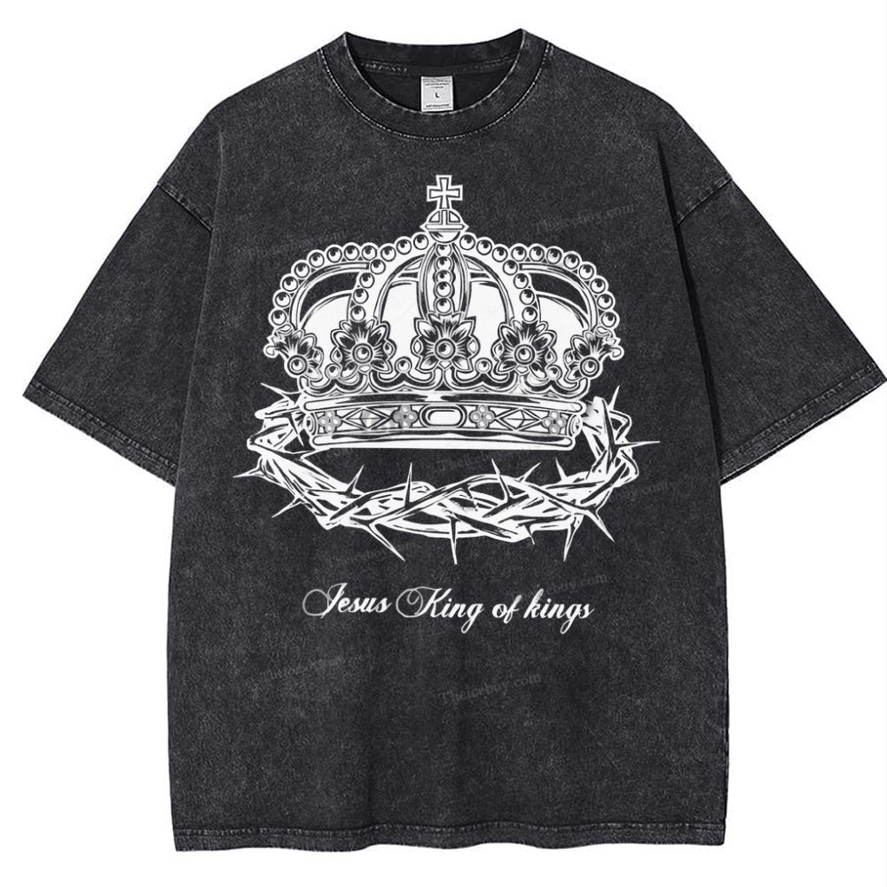 Crown Of Thorns Snowflake Vintage Washed T-Shirt