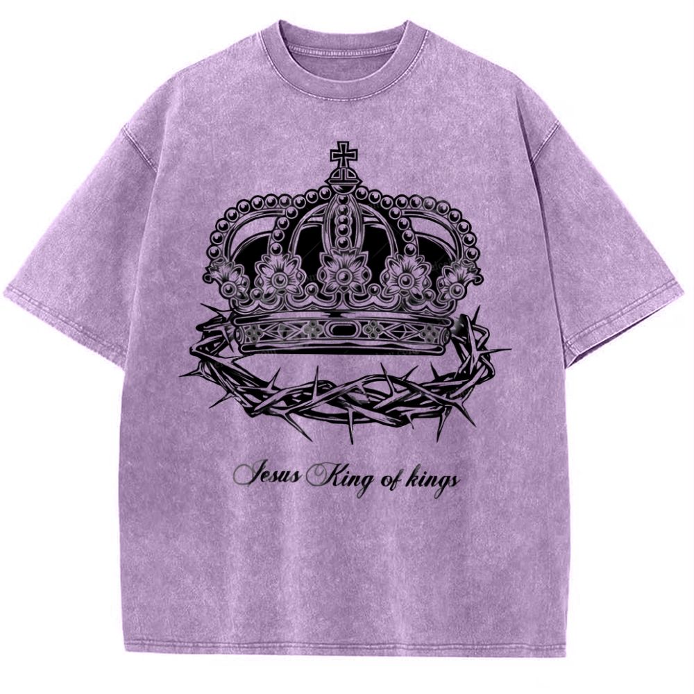 Crown Of Thorns Snowflake Vintage Washed T-Shirt