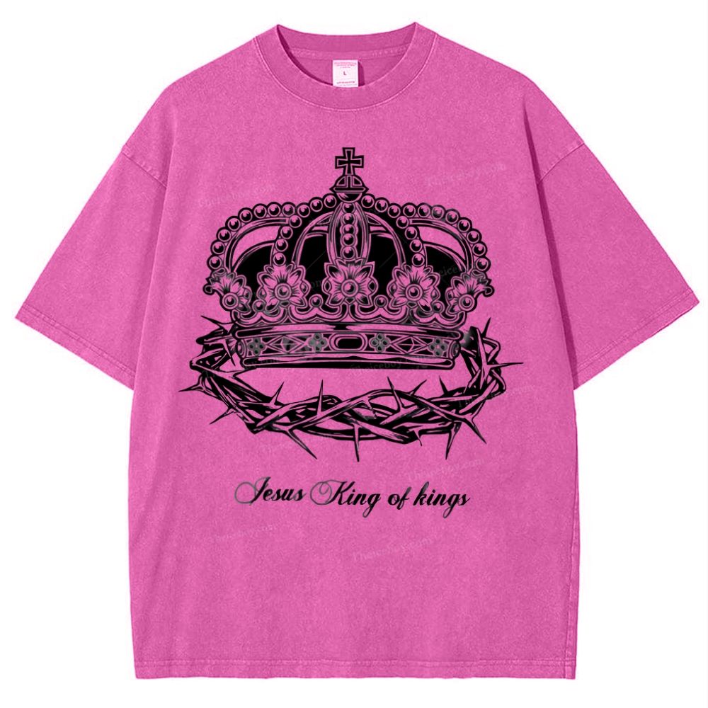 Crown Of Thorns Snowflake Vintage Washed T-Shirt