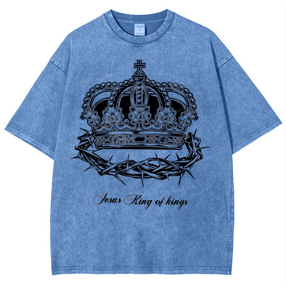 Crown Of Thorns Snowflake Vintage Washed T-Shirt