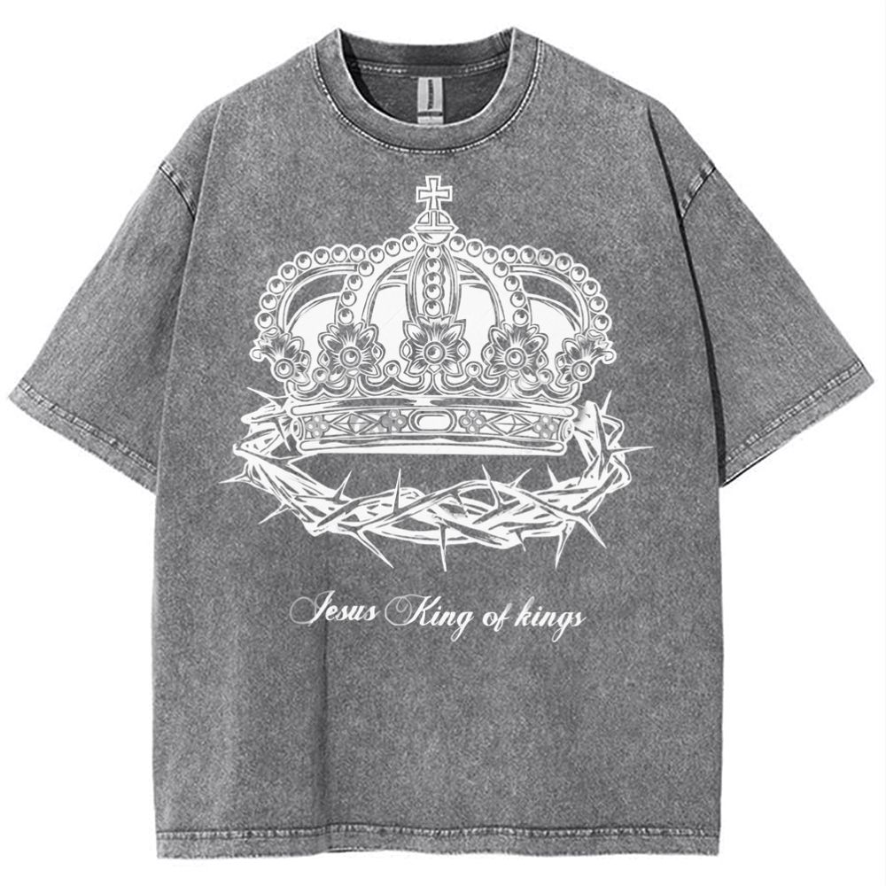 Crown Of Thorns Snowflake Vintage Washed T-Shirt