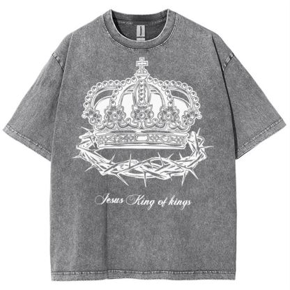 Crown Of Thorns Snowflake Vintage Washed T-Shirt