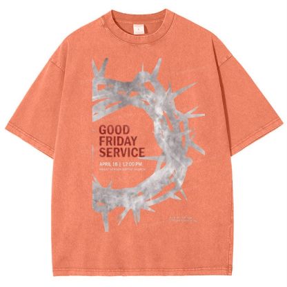 Crown Of Thorns Snowflake Vintage Washed T-Shirt