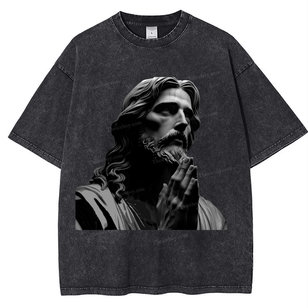 The Suffering Of Jesus Snowflake Vintage Washed T-Shirt