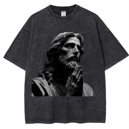 The Suffering Of Jesus Snowflake Vintage Washed T-Shirt