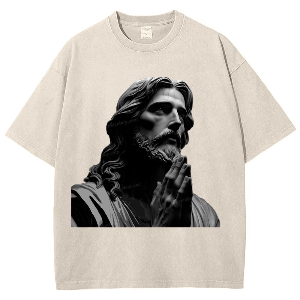 The Suffering Of Jesus Snowflake Vintage Washed T-Shirt