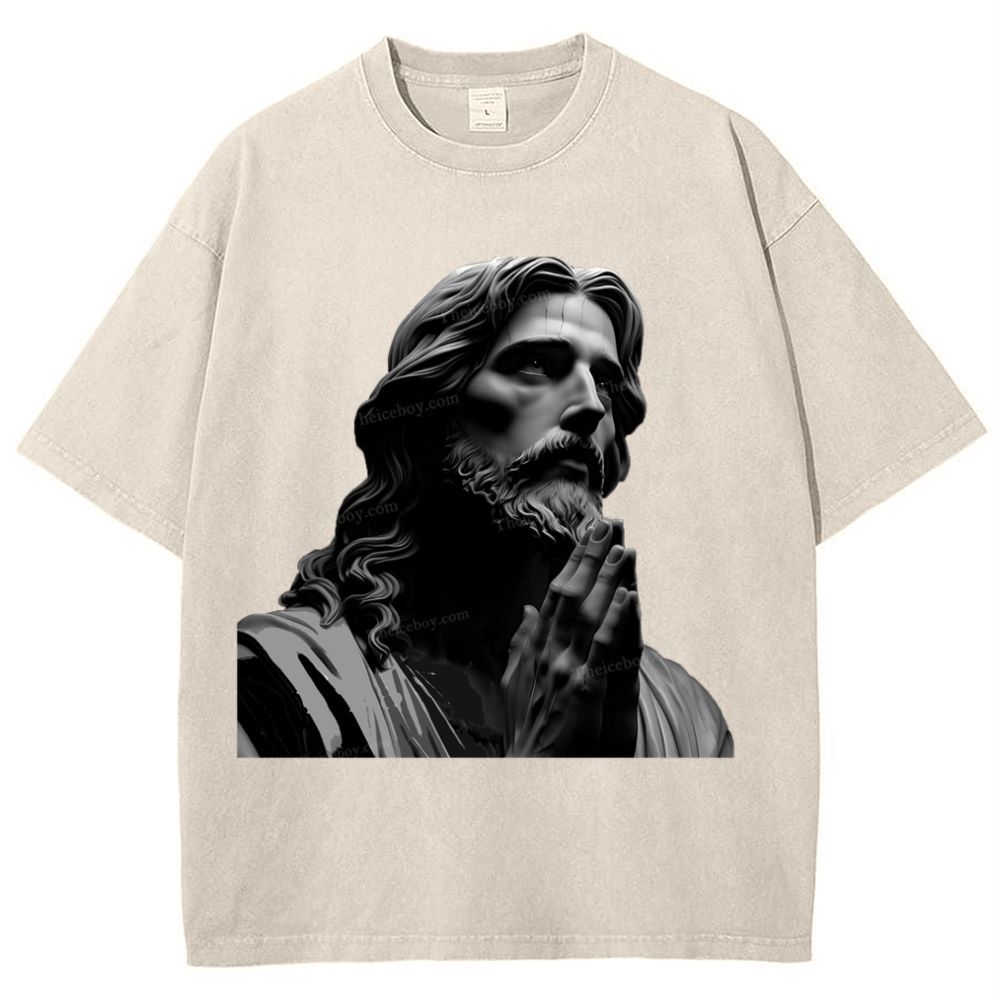 The Suffering Of Jesus Snowflake Vintage Washed T-Shirt