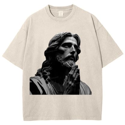 The Suffering Of Jesus Snowflake Vintage Washed T-Shirt