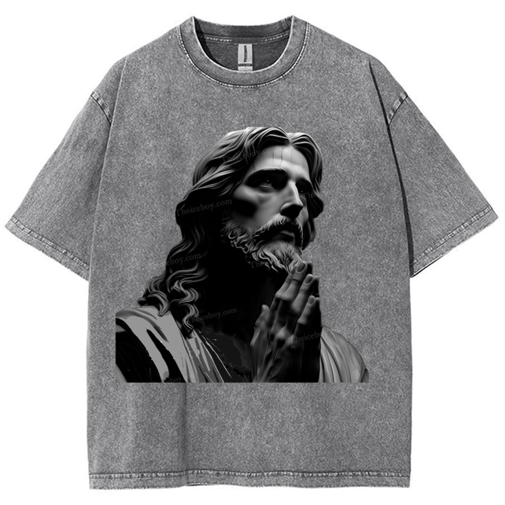 The Suffering Of Jesus Snowflake Vintage Washed T-Shirt