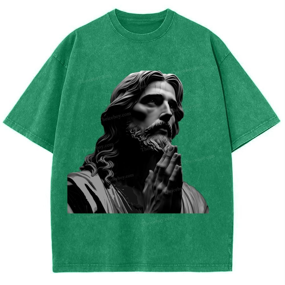 The Suffering Of Jesus Snowflake Vintage Washed T-Shirt