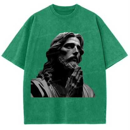 The Suffering Of Jesus Snowflake Vintage Washed T-Shirt