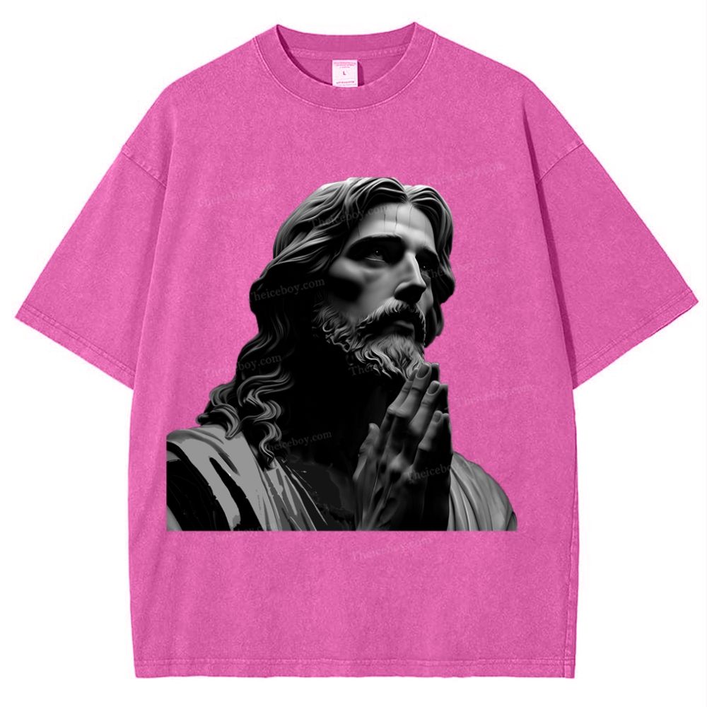 The Suffering Of Jesus Snowflake Vintage Washed T-Shirt