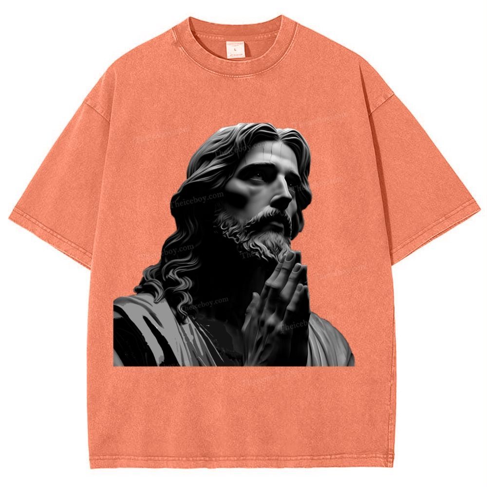 The Suffering Of Jesus Snowflake Vintage Washed T-Shirt