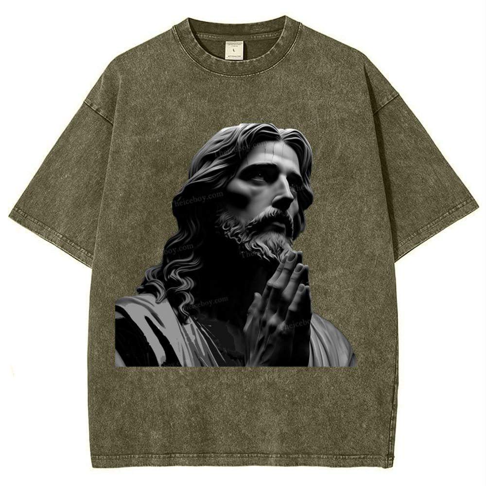 The Suffering Of Jesus Snowflake Vintage Washed T-Shirt