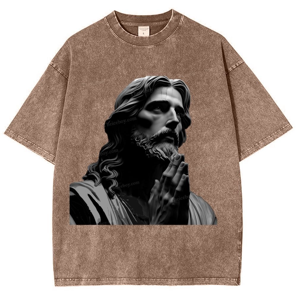 The Suffering Of Jesus Snowflake Vintage Washed T-Shirt