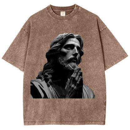 The Suffering Of Jesus Snowflake Vintage Washed T-Shirt