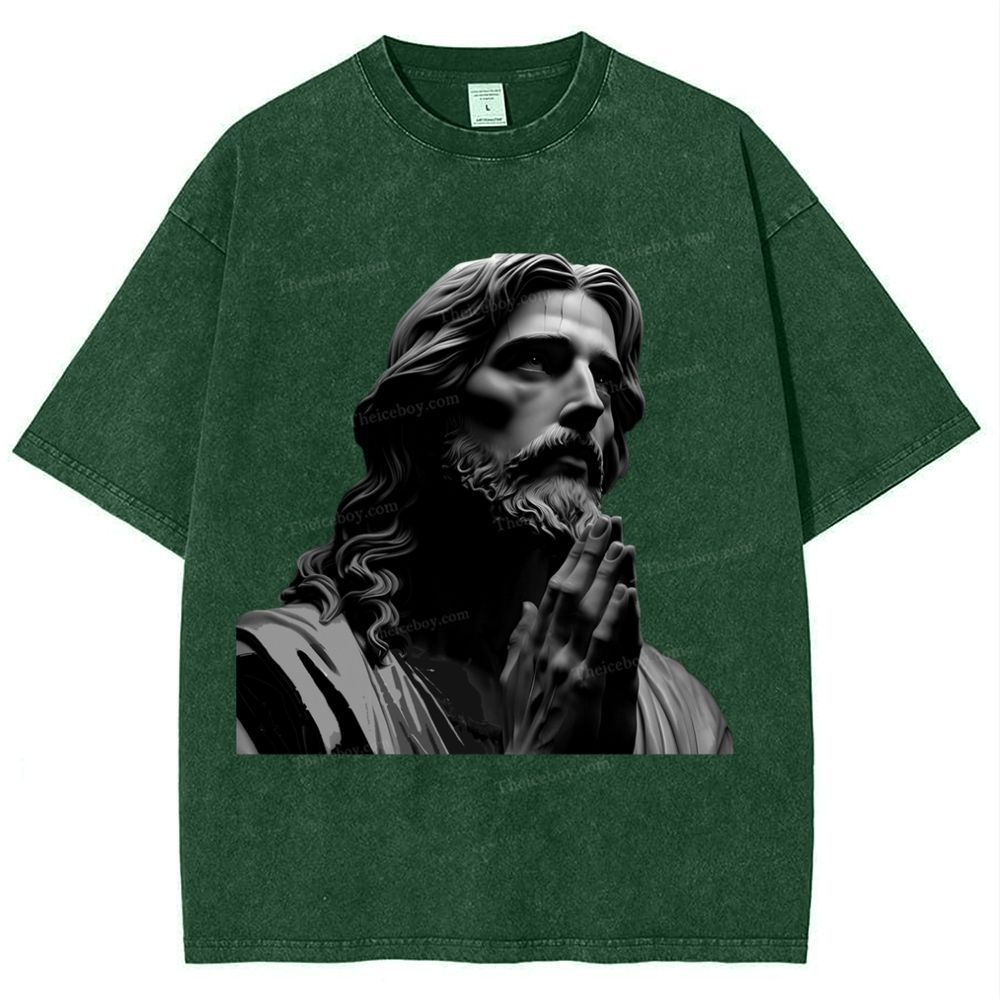 The Suffering Of Jesus Snowflake Vintage Washed T-Shirt