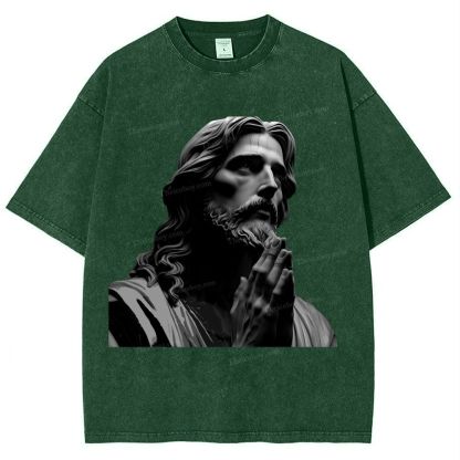 The Suffering Of Jesus Snowflake Vintage Washed T-Shirt
