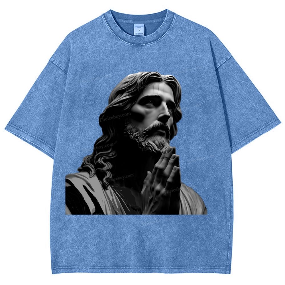 The Suffering Of Jesus Snowflake Vintage Washed T-Shirt