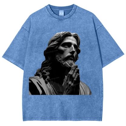 The Suffering Of Jesus Snowflake Vintage Washed T-Shirt