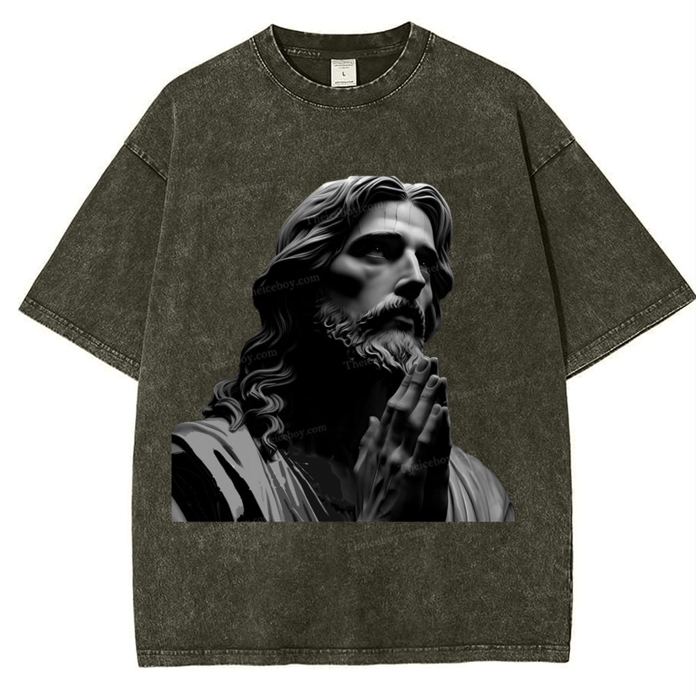 The Suffering Of Jesus Snowflake Vintage Washed T-Shirt