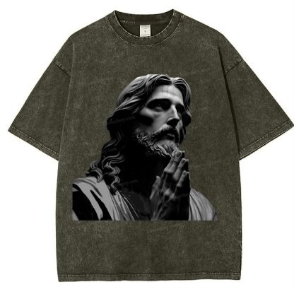 The Suffering Of Jesus Snowflake Vintage Washed T-Shirt