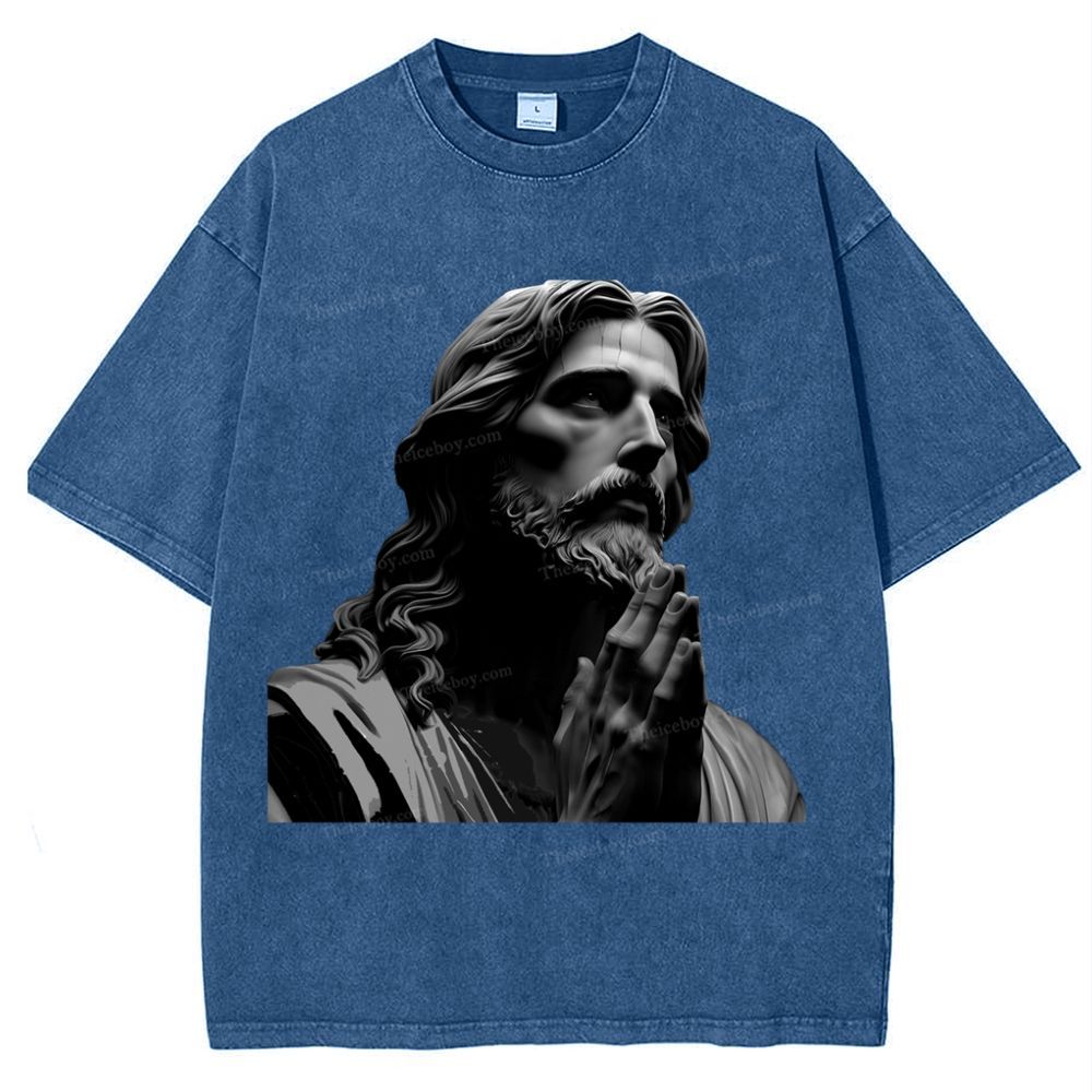 The Suffering Of Jesus Snowflake Vintage Washed T-Shirt