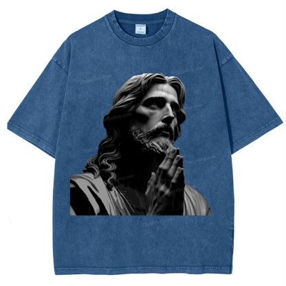 The Suffering Of Jesus Snowflake Vintage Washed T-Shirt