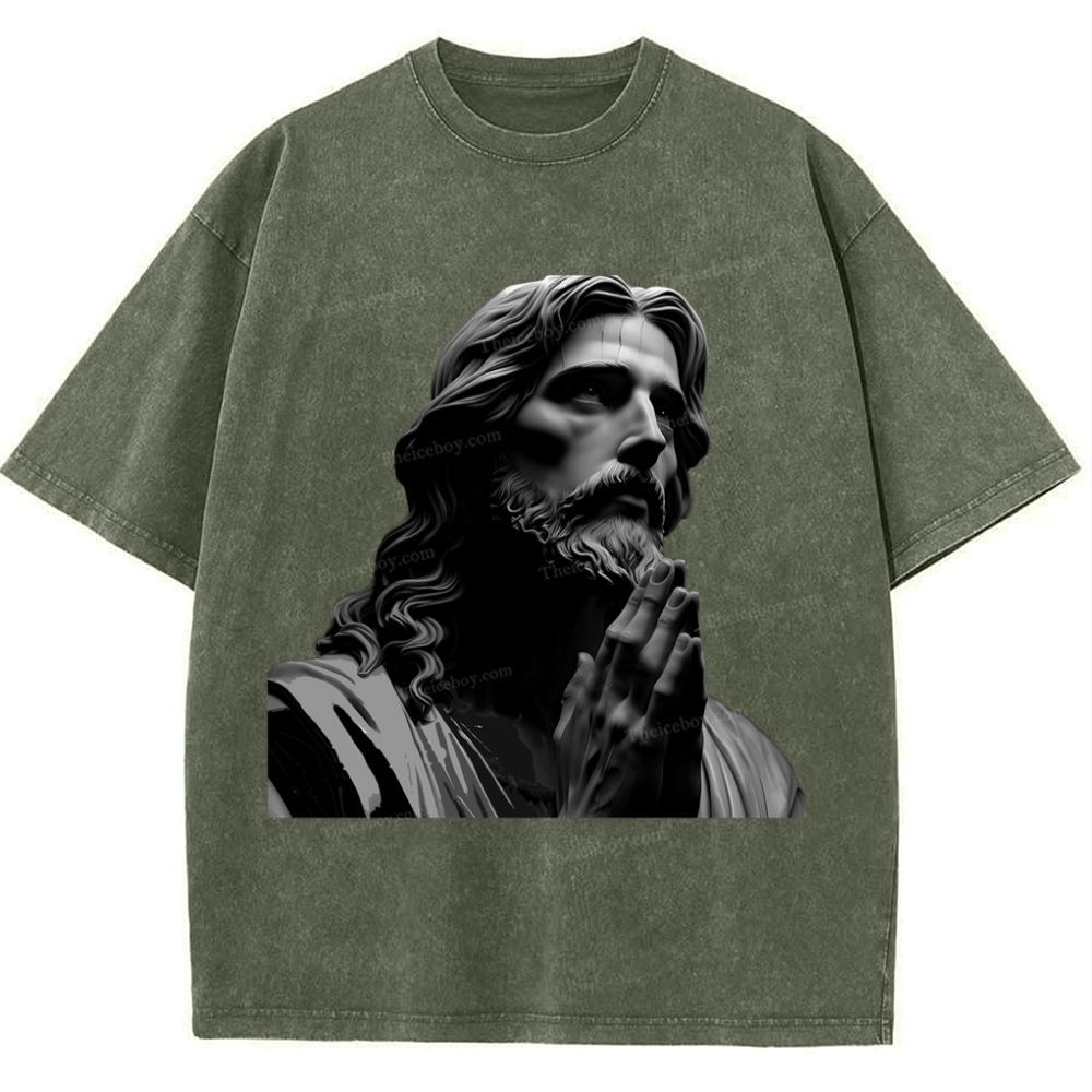 The Suffering Of Jesus Snowflake Vintage Washed T-Shirt