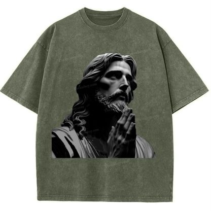 The Suffering Of Jesus Snowflake Vintage Washed T-Shirt