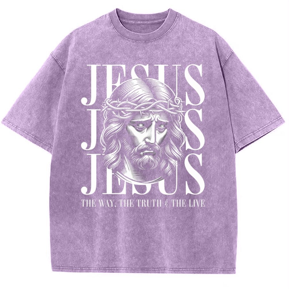 Jesus Snowflake Vintage Washed T-Shirt