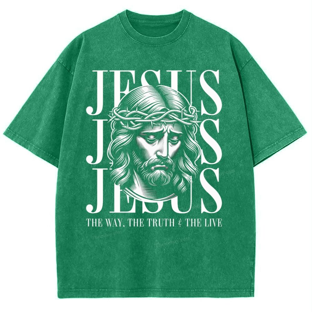 Jesus Snowflake Vintage Washed T-Shirt