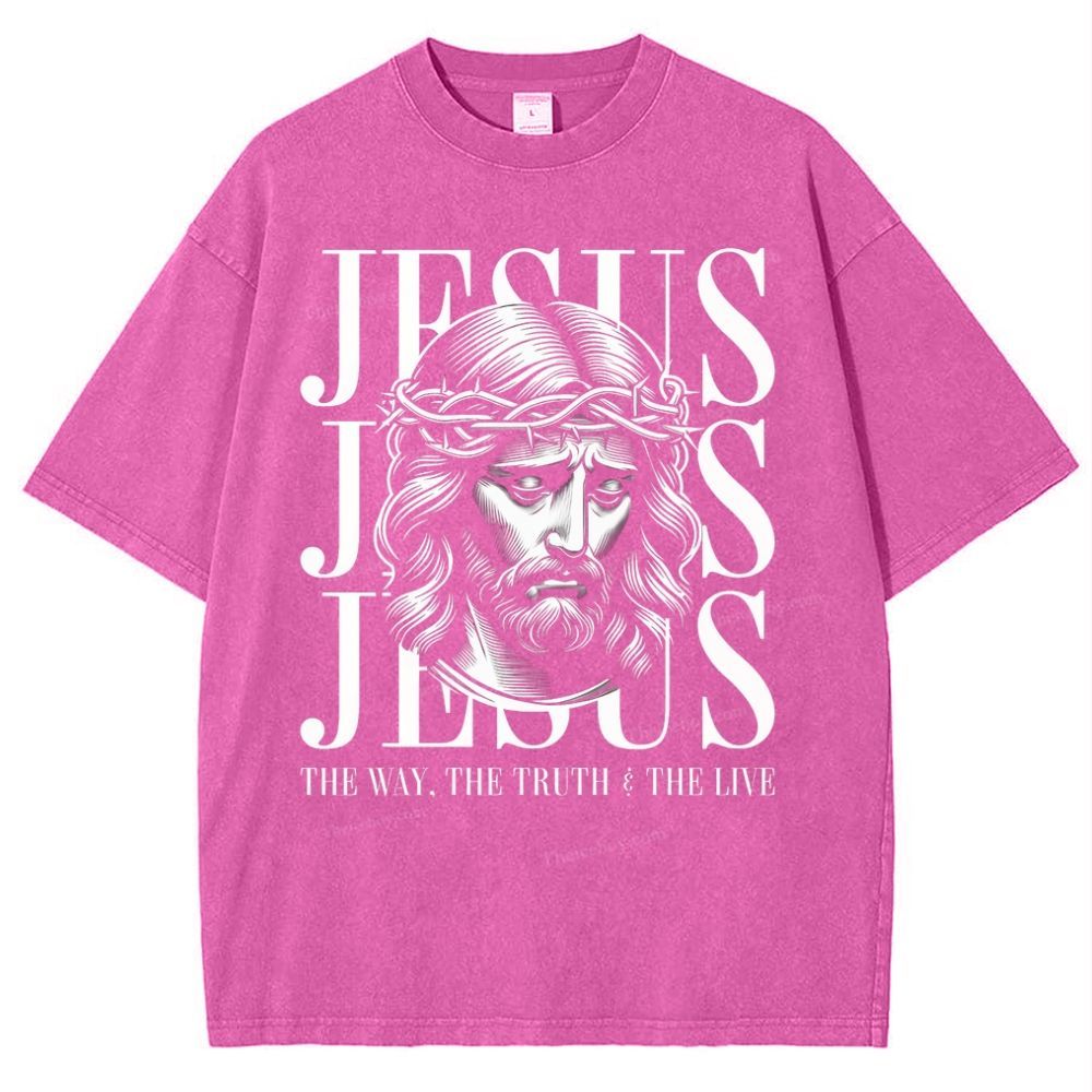 Jesus Snowflake Vintage Washed T-Shirt