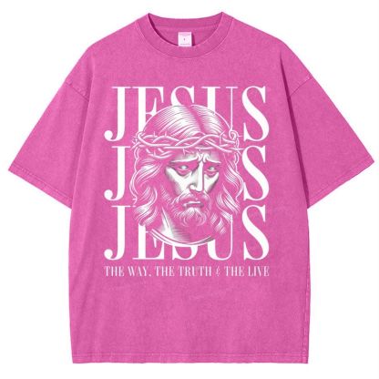 Jesus Snowflake Vintage Washed T-Shirt