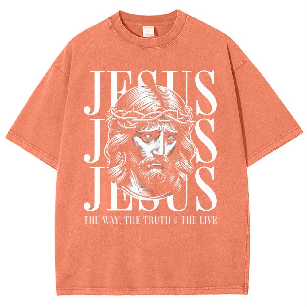 Jesus Snowflake Vintage Washed T-Shirt