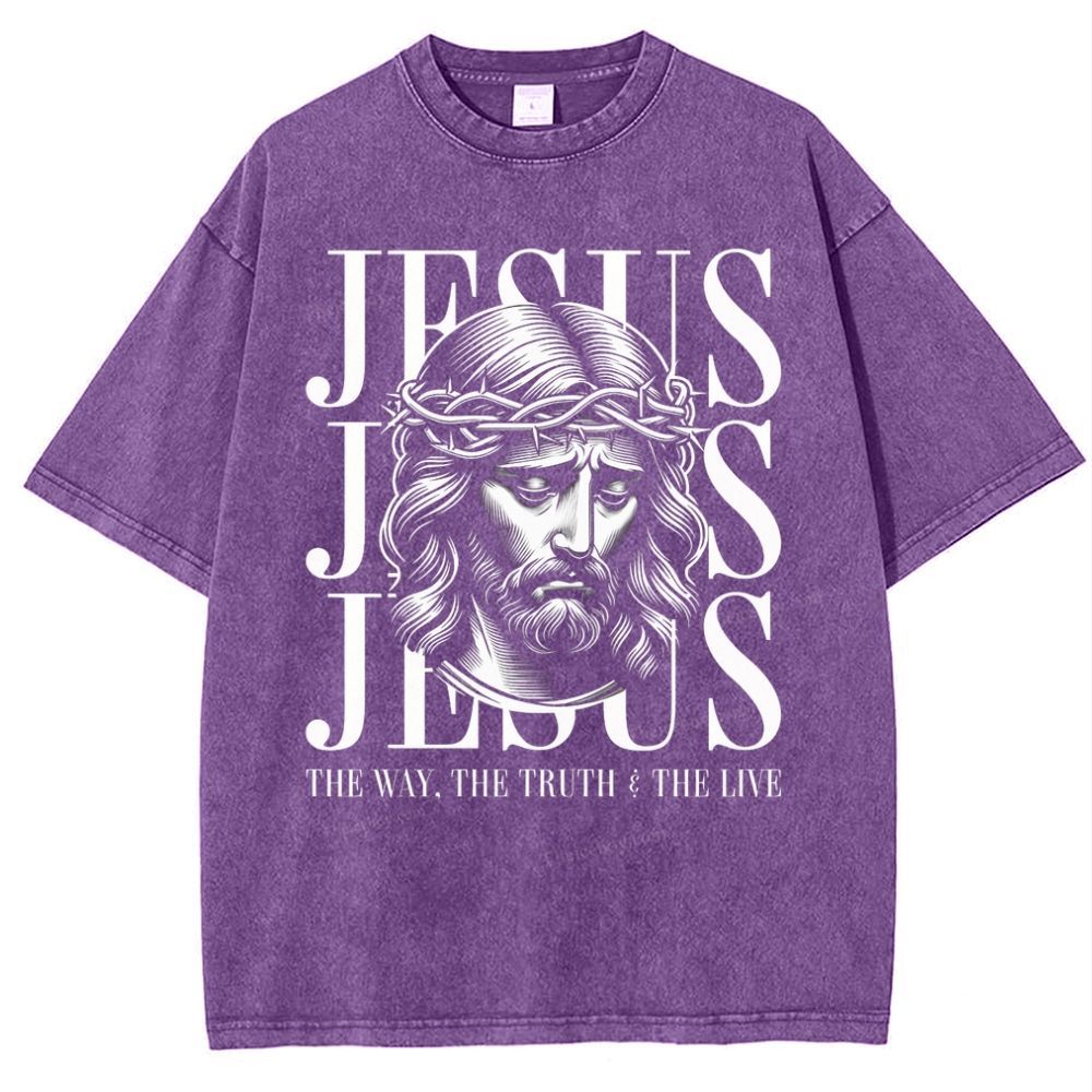 Jesus Snowflake Vintage Washed T-Shirt