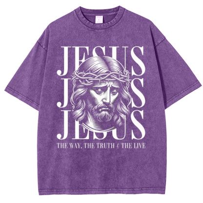 Jesus Snowflake Vintage Washed T-Shirt