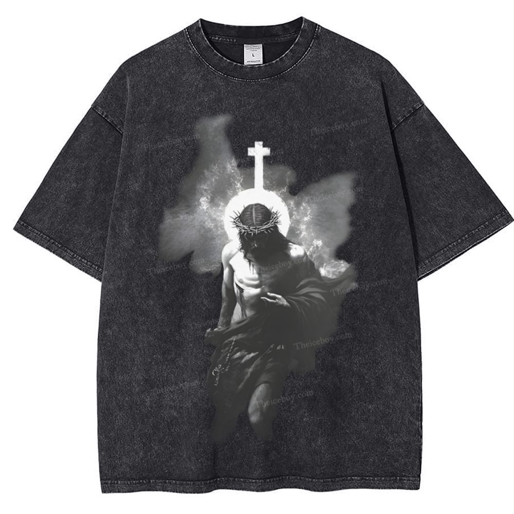 The Light of Redemption Snowflake Vintage Washed T-Shirt