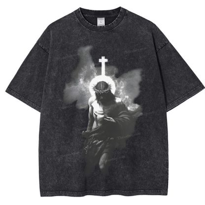 The Light of Redemption Snowflake Vintage Washed T-Shirt