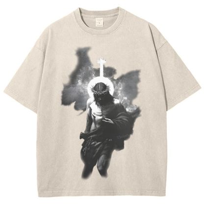 The Light of Redemption Snowflake Vintage Washed T-Shirt