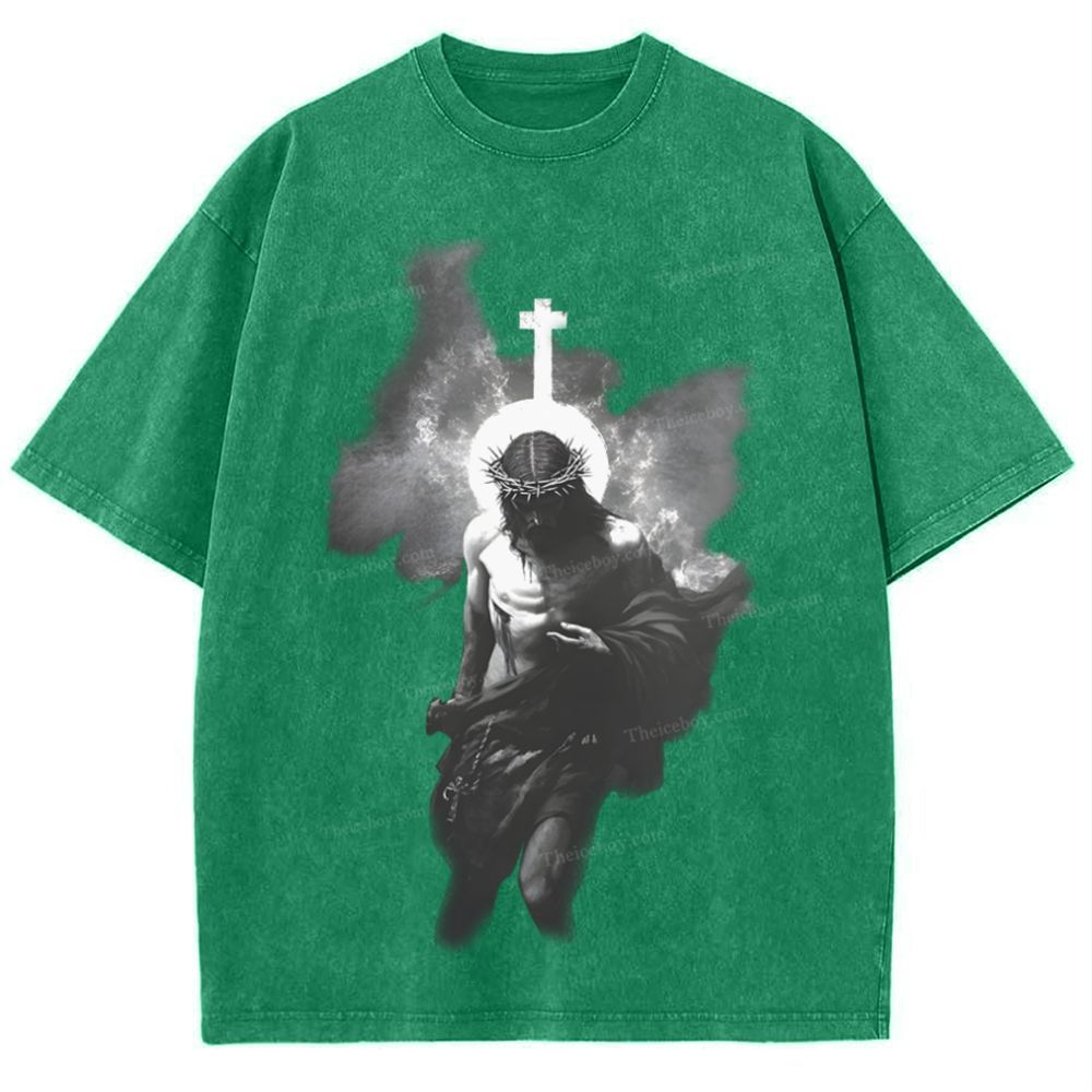 The Light of Redemption Snowflake Vintage Washed T-Shirt