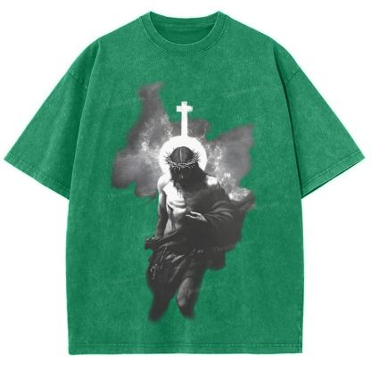 The Light of Redemption Snowflake Vintage Washed T-Shirt