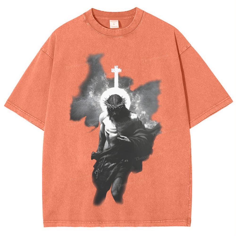 The Light of Redemption Snowflake Vintage Washed T-Shirt