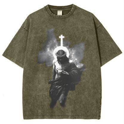 The Light of Redemption Snowflake Vintage Washed T-Shirt